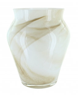 Opal Brown Swirl Large Vase