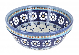 Country Blue Daisy Cereal/Soup Bowl