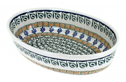 Herb Garden Small Oval Baking Dish