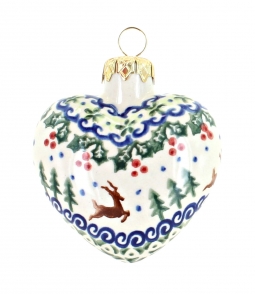 Reindeer Delight Heart Ornament