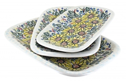 Sunflower Maze 3 Piece Rectangular Serving Set