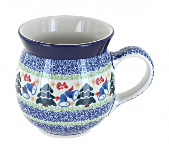 16 oz Coffee Mug in White Rose