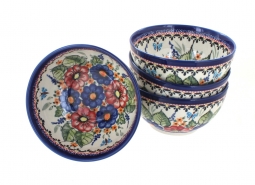 Floral Butterfly 4 Piece Dessert Bowl Set