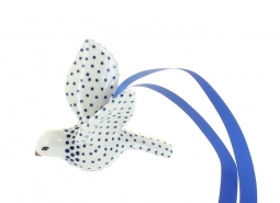 Small Dots Dove Ornament