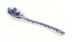 Vintage Blue Daisy Sugar Spoon