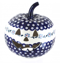 Blue Violet Large Pumpkin Luminary