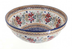 Red Daisy Large Serving Bowl