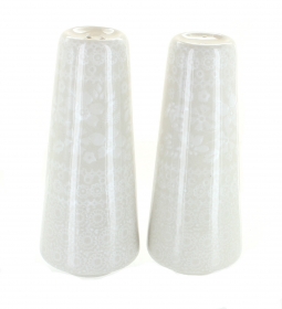 White Lace Salt & Pepper Shakers