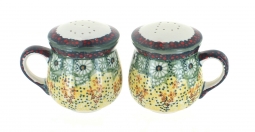 Sunshine Grotto Salt & Pepper Shakers with Handles