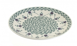 Sage Floral Lunch Plate