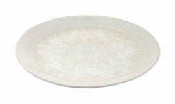 White Lace Lunch Plate