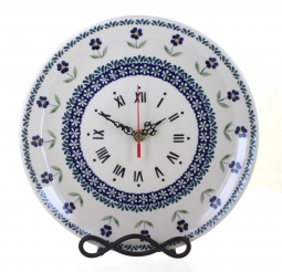 Blue Daisy Clock