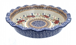 Red Daisy Pie Plate